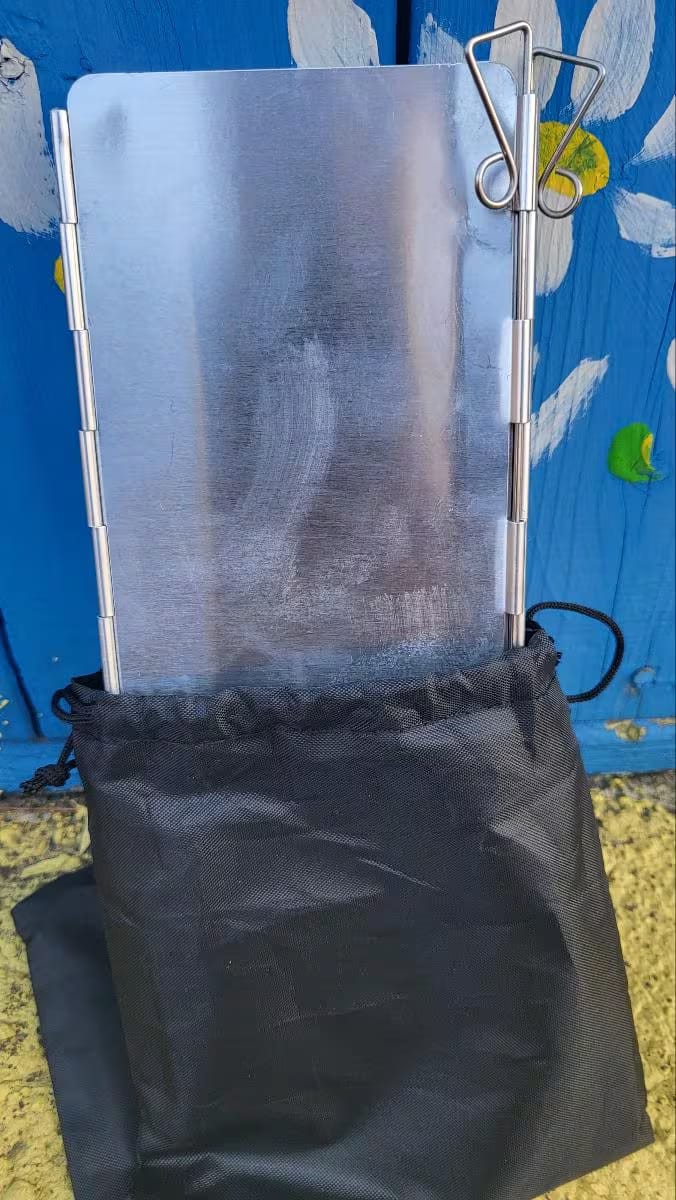 Customer photo review of Ultraleichter 9-Platten Faltbarer Campingkocher-Windschutz