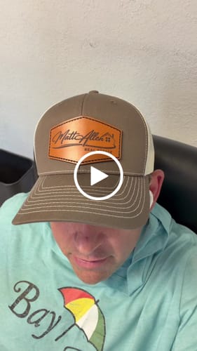 Customer video review of Premium Custom Leather Patch Hats (Wholesale)