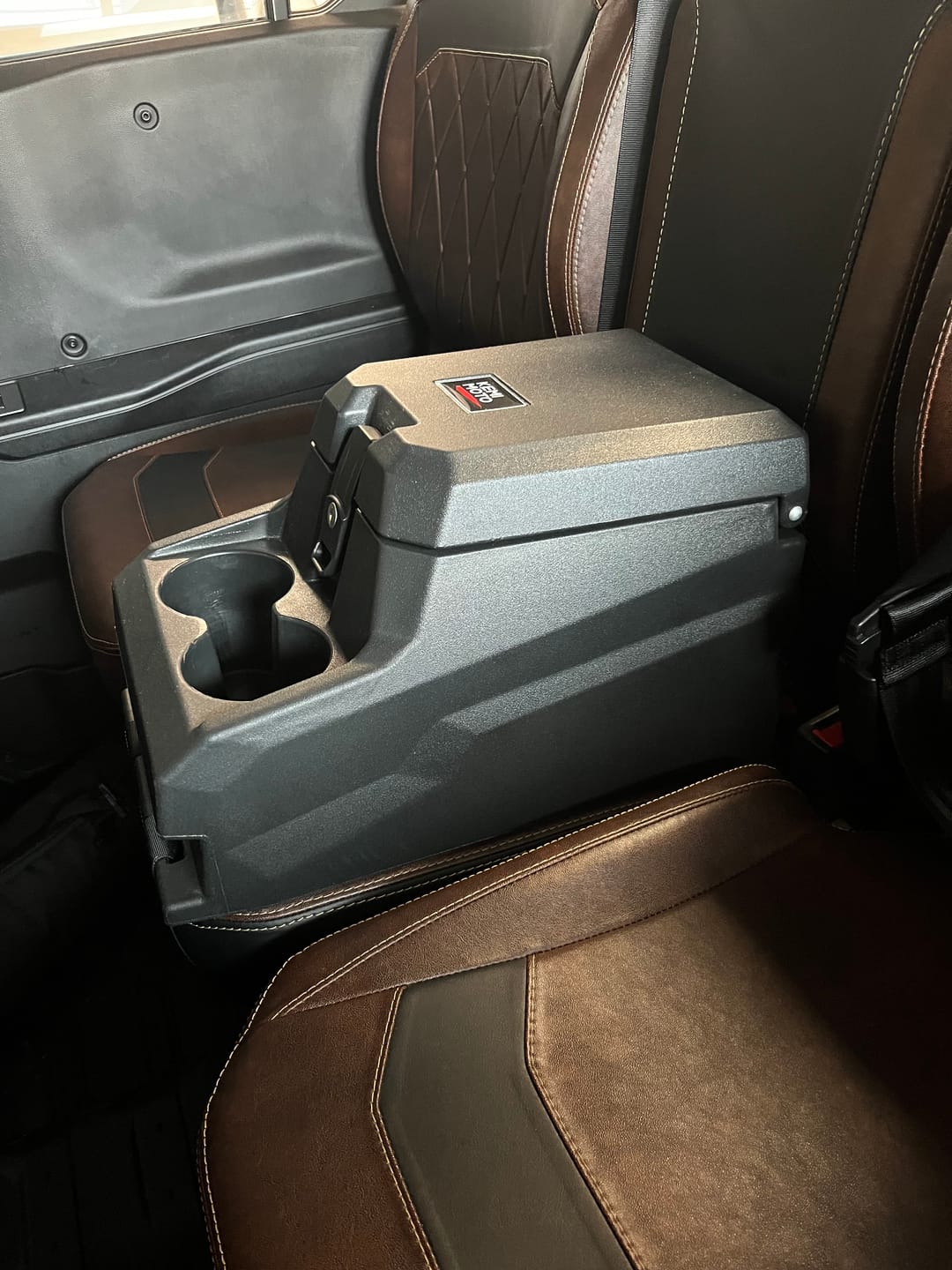 Customer photo review of UTV Bench Seat Center Console Box for Polaris Ranger XP 1000/Crew 2017-2024