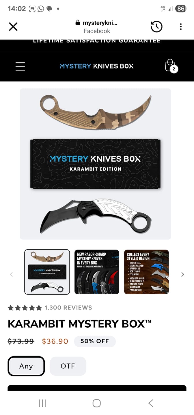 Customer photo review of STILETTO MYSTERY BOX™