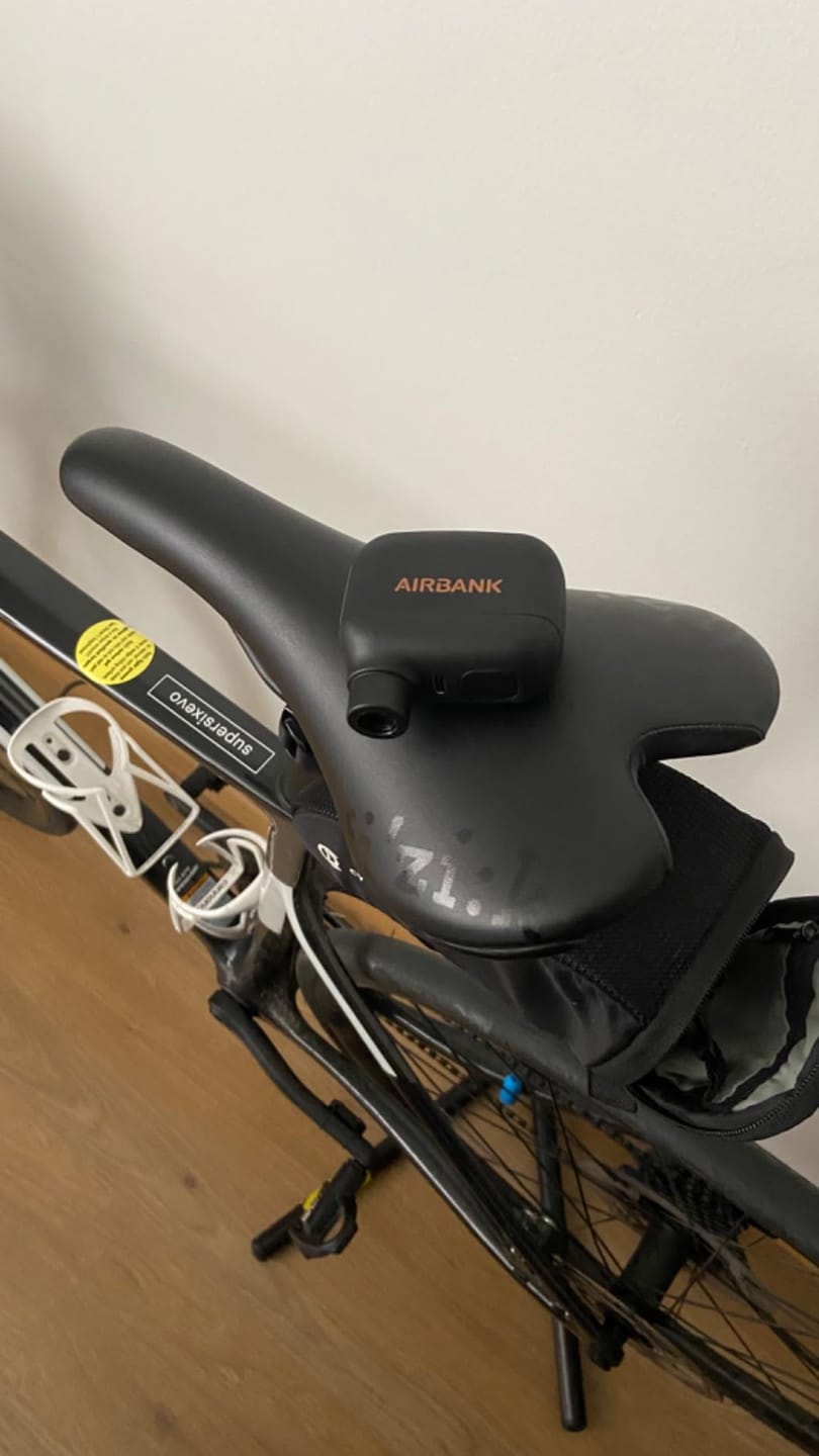 Customer photo review of Mini Tragbare Wiederaufladbare Fahrradpumpe – 6,9 bar