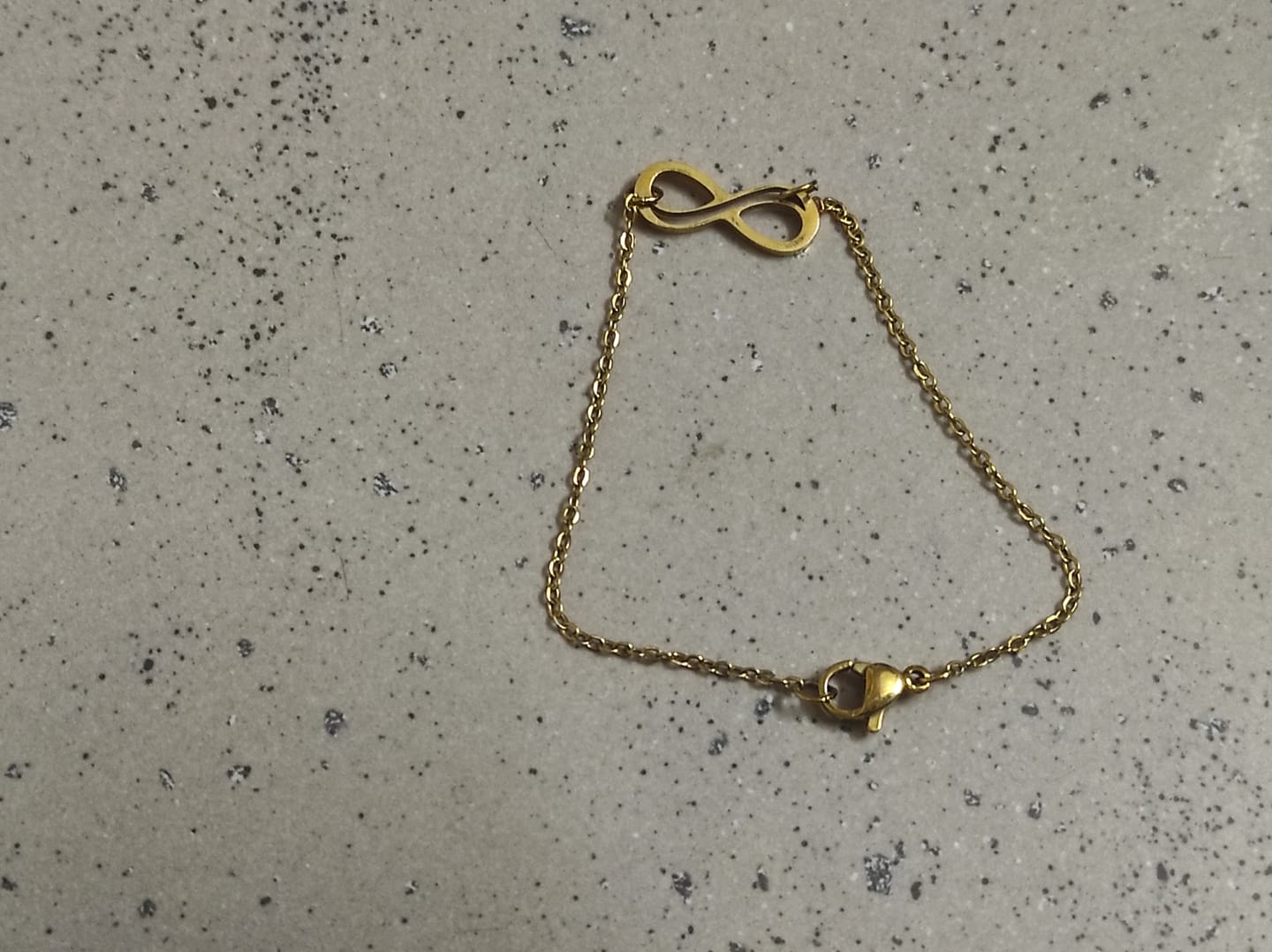 Customer photo review of Infinity Charm Chain Bracelet