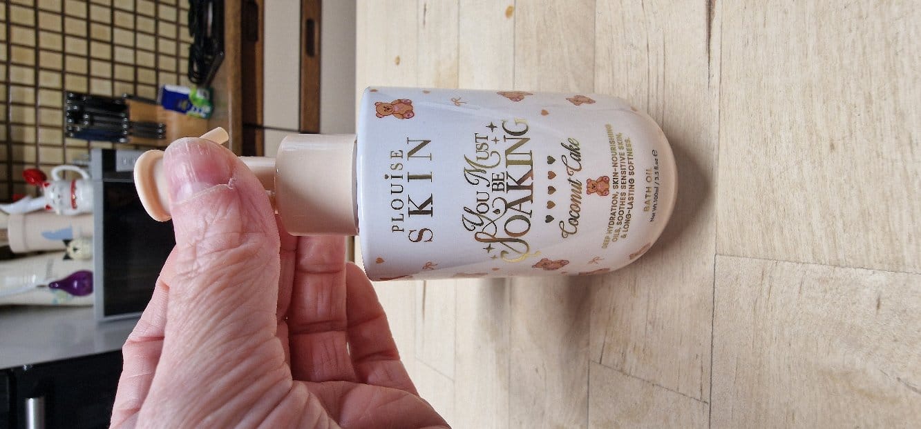 Customer photo review of You Must Be Soaking Bath Oil - Coconut Cake