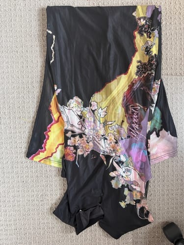 Customer photo review of Li Meng 李梦 Plum Dream New Chinese Style Tricolor Print Sleeveless Qipao