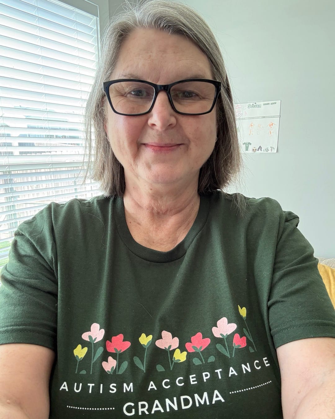 Customer photo review of Autism Acceptance Grandma Tee