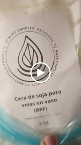 Customer video review of Cera de Soja para Velas en Vaso (BPF)