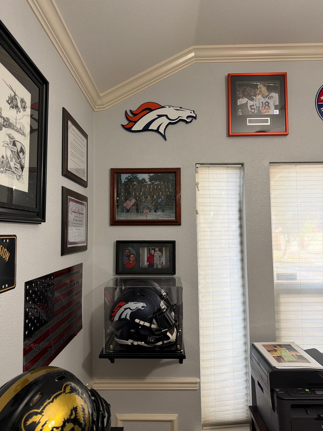 Customer photo review of Denver Broncos 3D Vintage Metal Wall Art