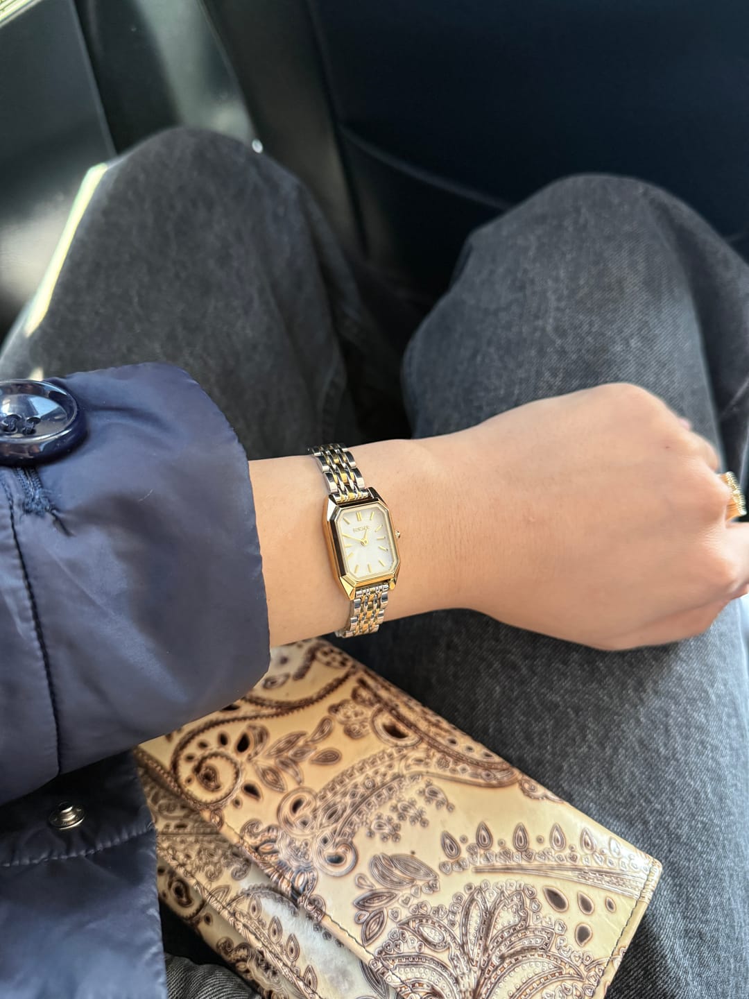 Customer photo review of Isabell Petite Gold Silver
