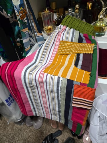 Customer photo review of Tomiwa Aso-Oke Culottes