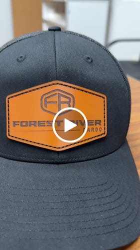 Customer video review of Custom Leather Patch Hats Richardson 115 Laser Engraved