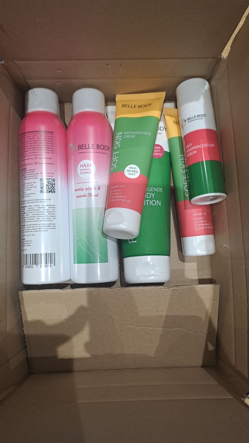 Customer photo review of Haarentfernung Komplett Set