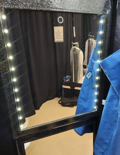 Customer photo review of LED Folding Double Glam'r Mirror (NEW & Larger!)