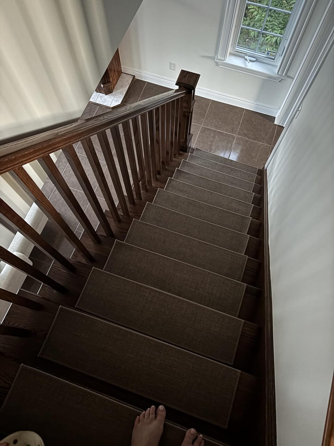 Customer photo review of Ridge Non-Slip Stair Treads - Gray