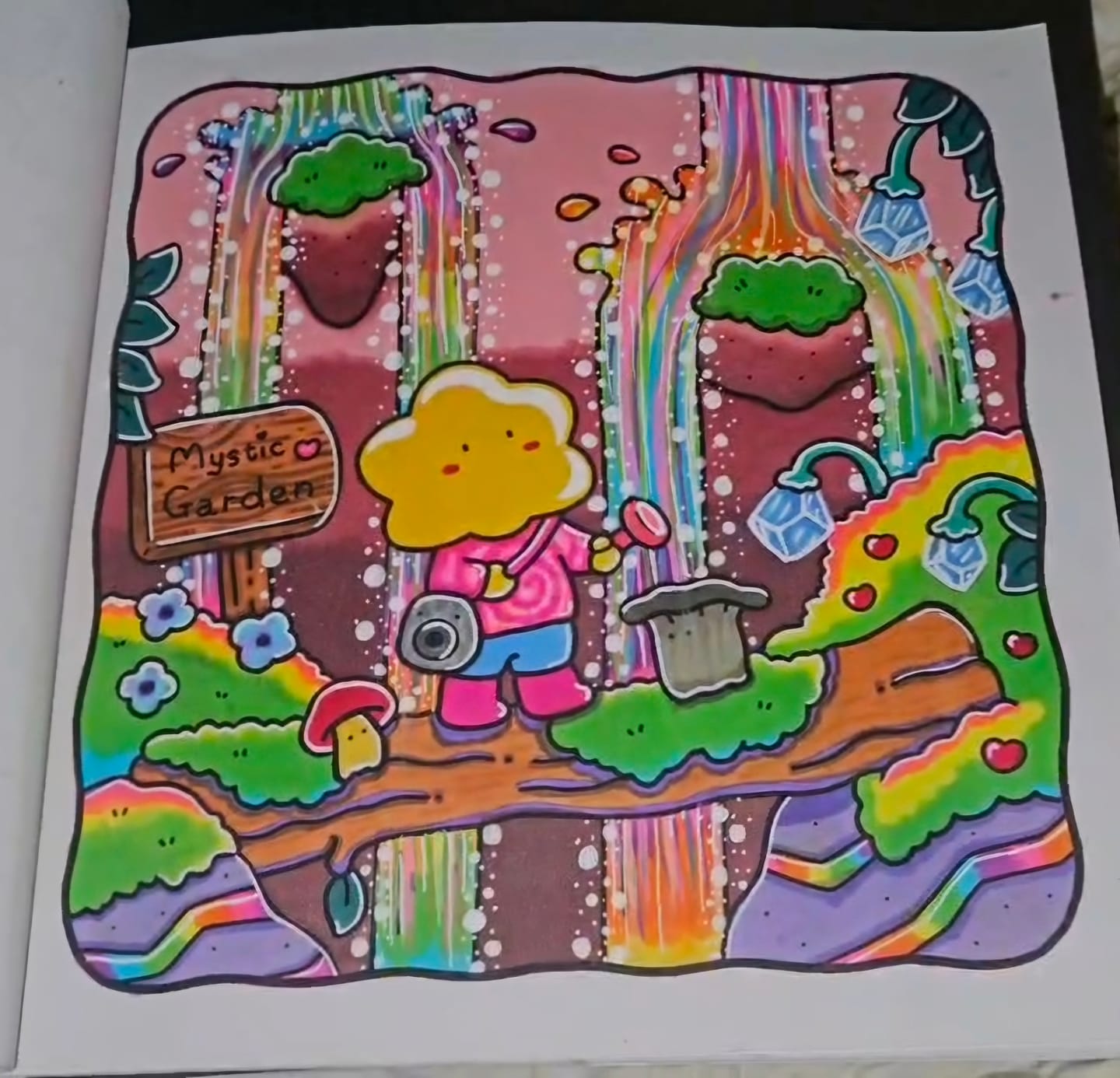 Customer photo review of Ohuhu Honolulu Brush Markers - Large Set