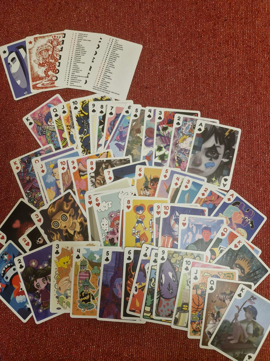 Customer photo review of Bicycle Sari-Sari Code Red Playing Cards