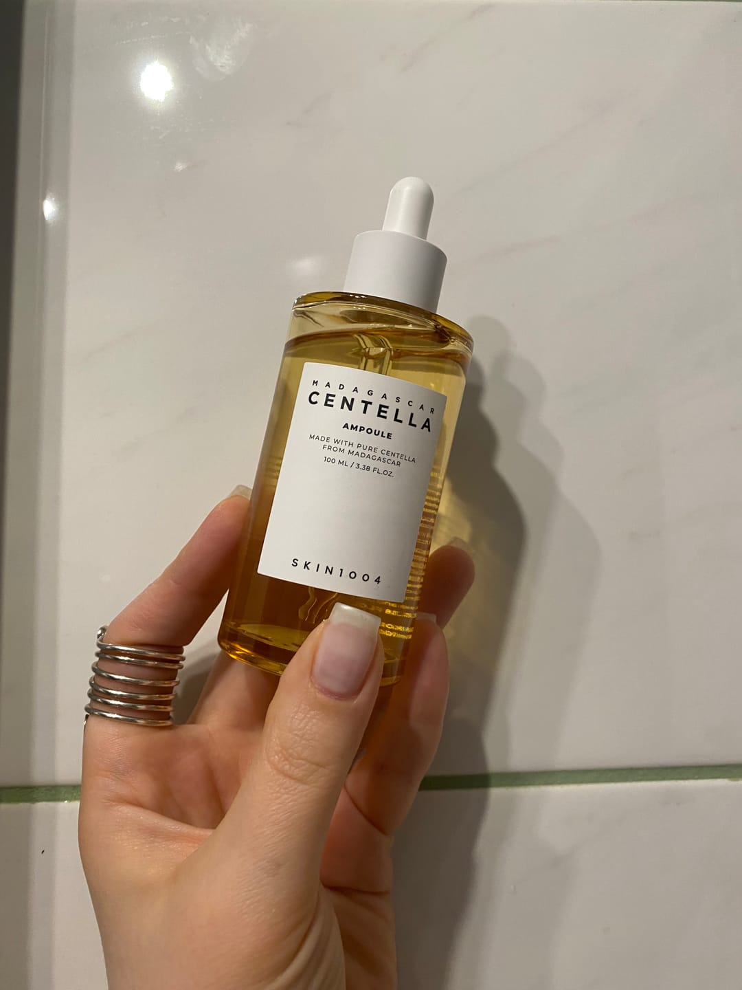 Customer photo review of Ampula ar azijas centellas ekstraktu SKIN1004 Madagascar Centella Ampoule