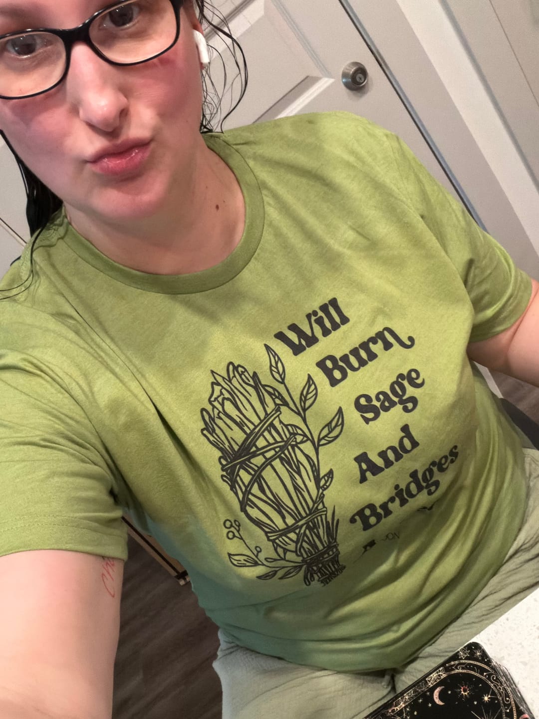 Customer photo review of Will Burn Sage Tee