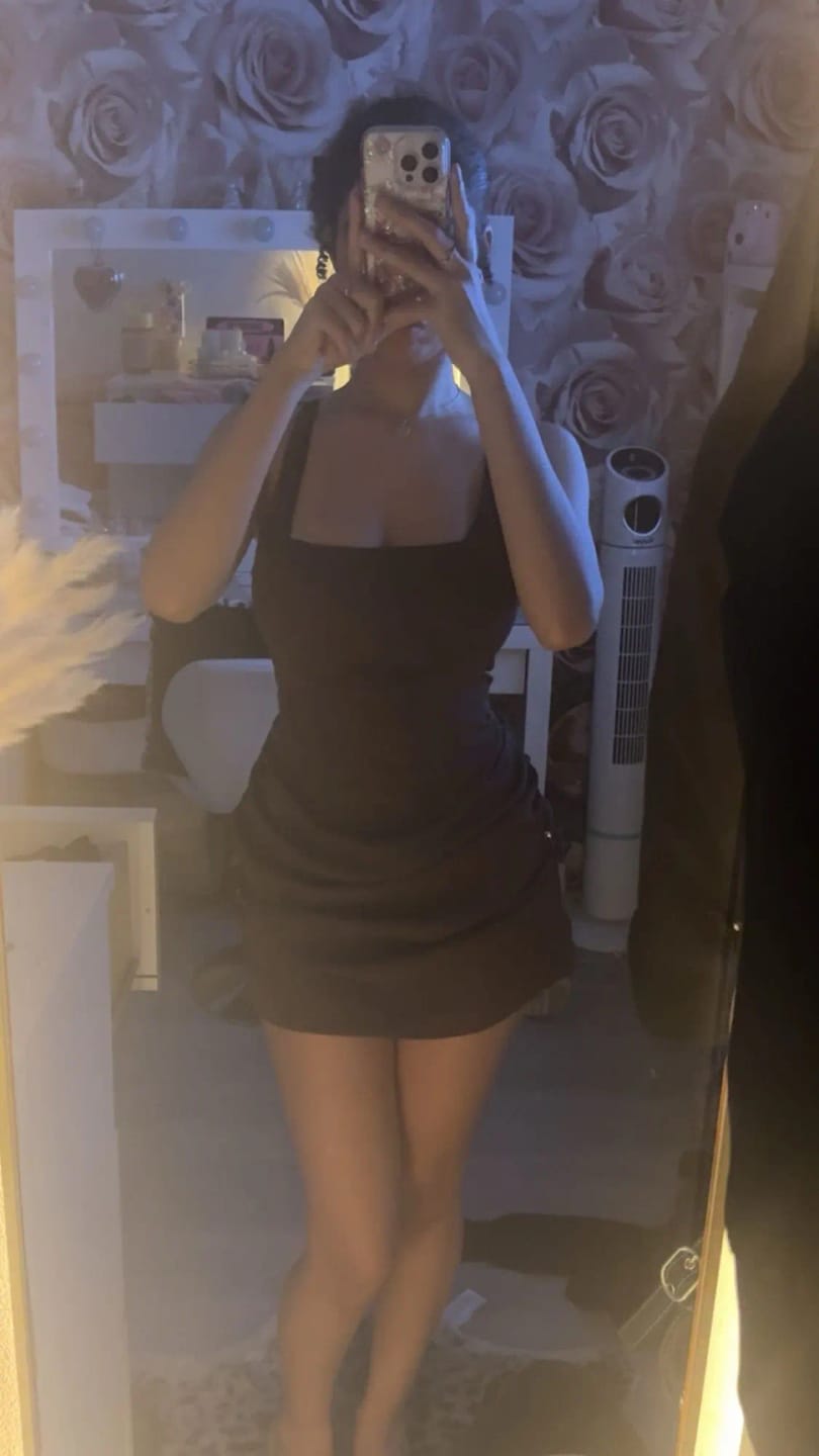 Customer photo review of Amari Sleeveless Mini Dress