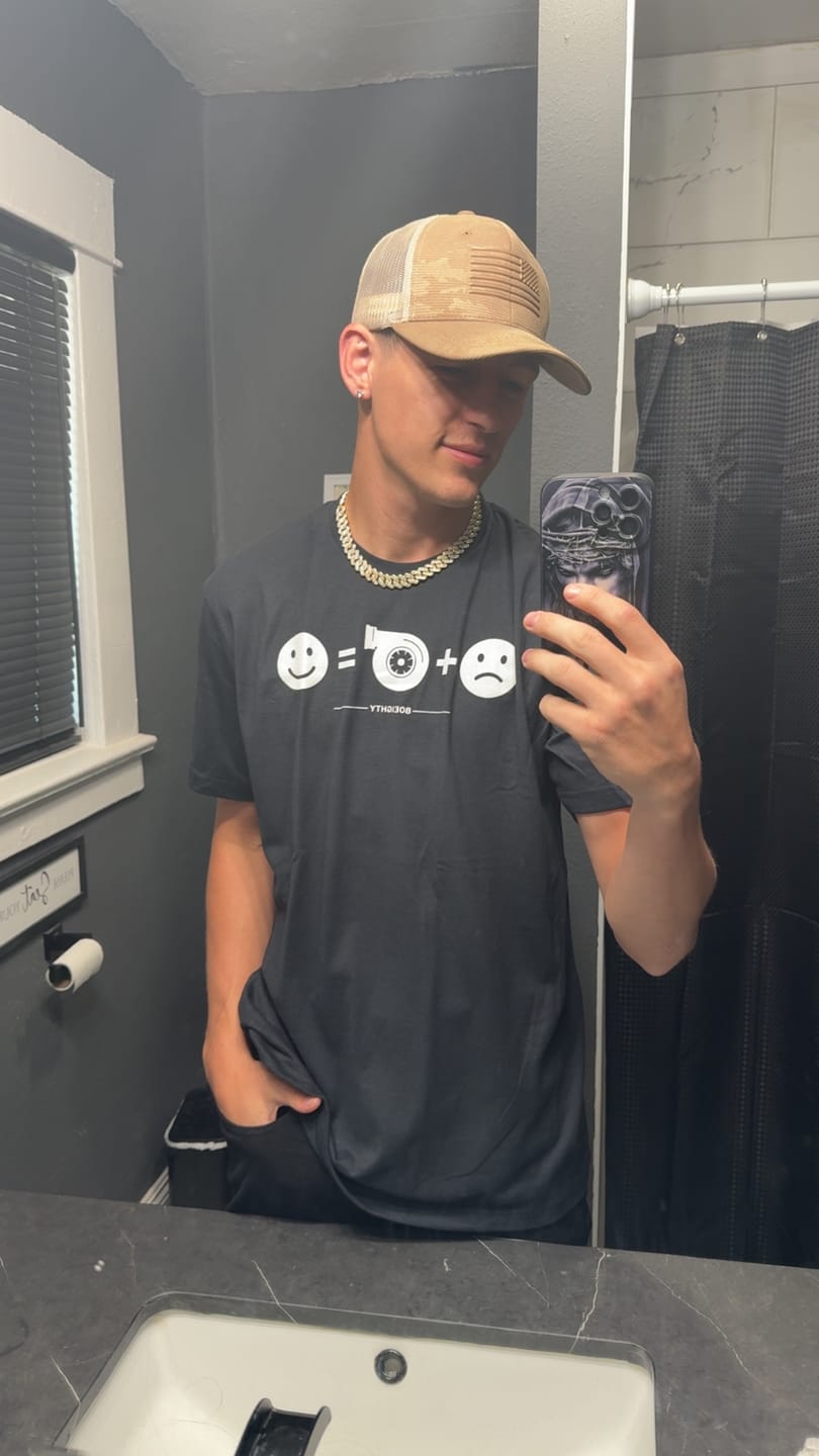 Customer photo review of 80Eighty® HappyTurbo Shirt
