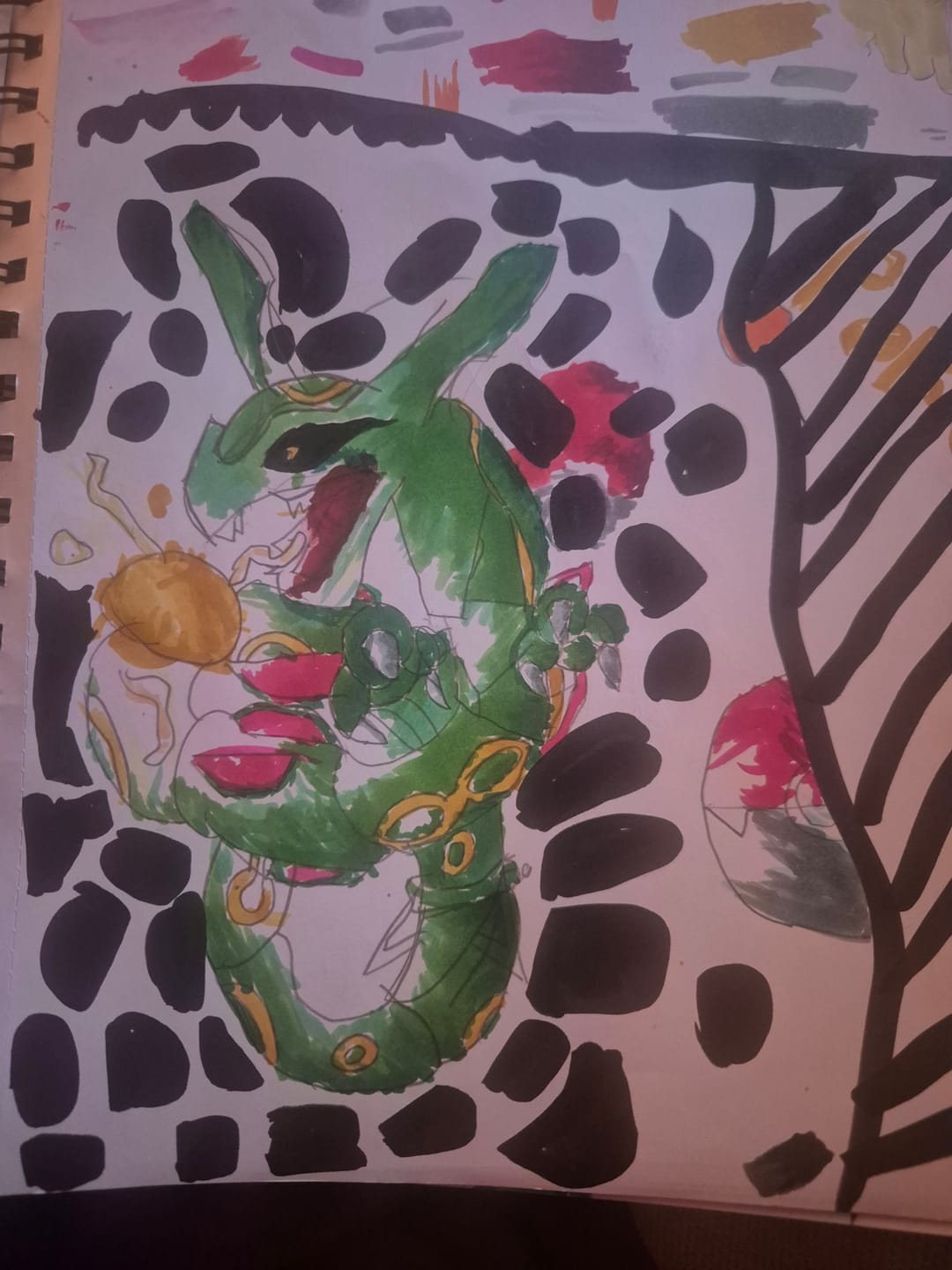 Customer photo review of Ohuhu Bleedproof Double-Sided Marker Pad, Spiral-Bound