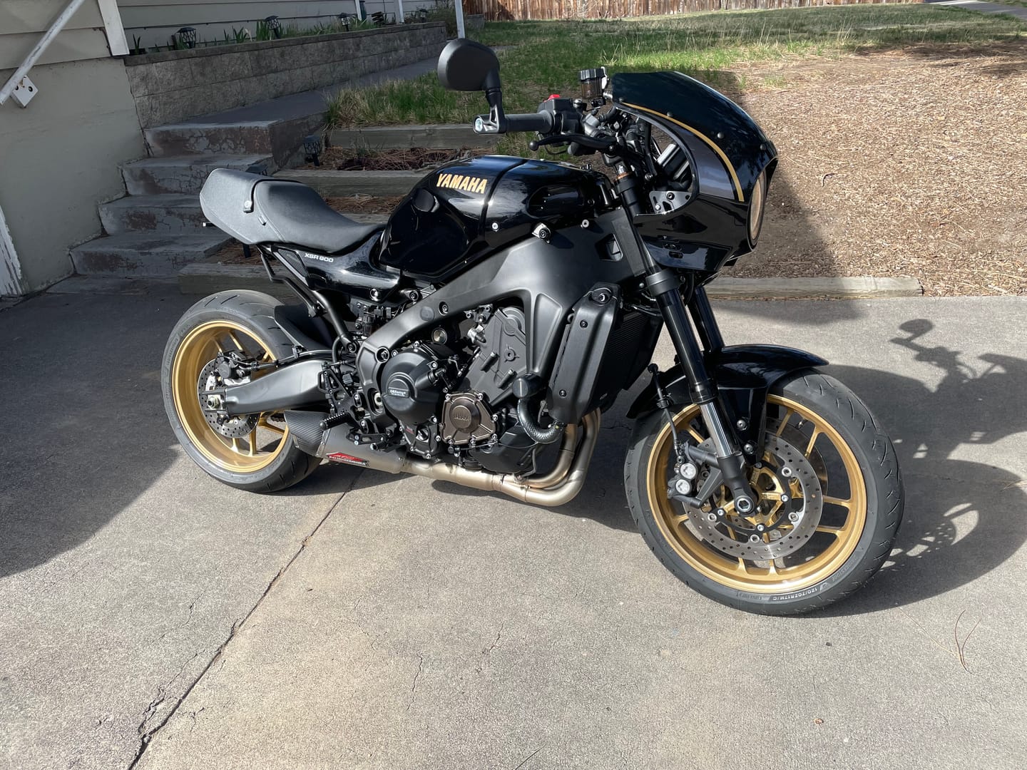 Customer photo review of Yamaha XSR900 Front Machined Turn Signal Plate Adapter Kits 2022-2026