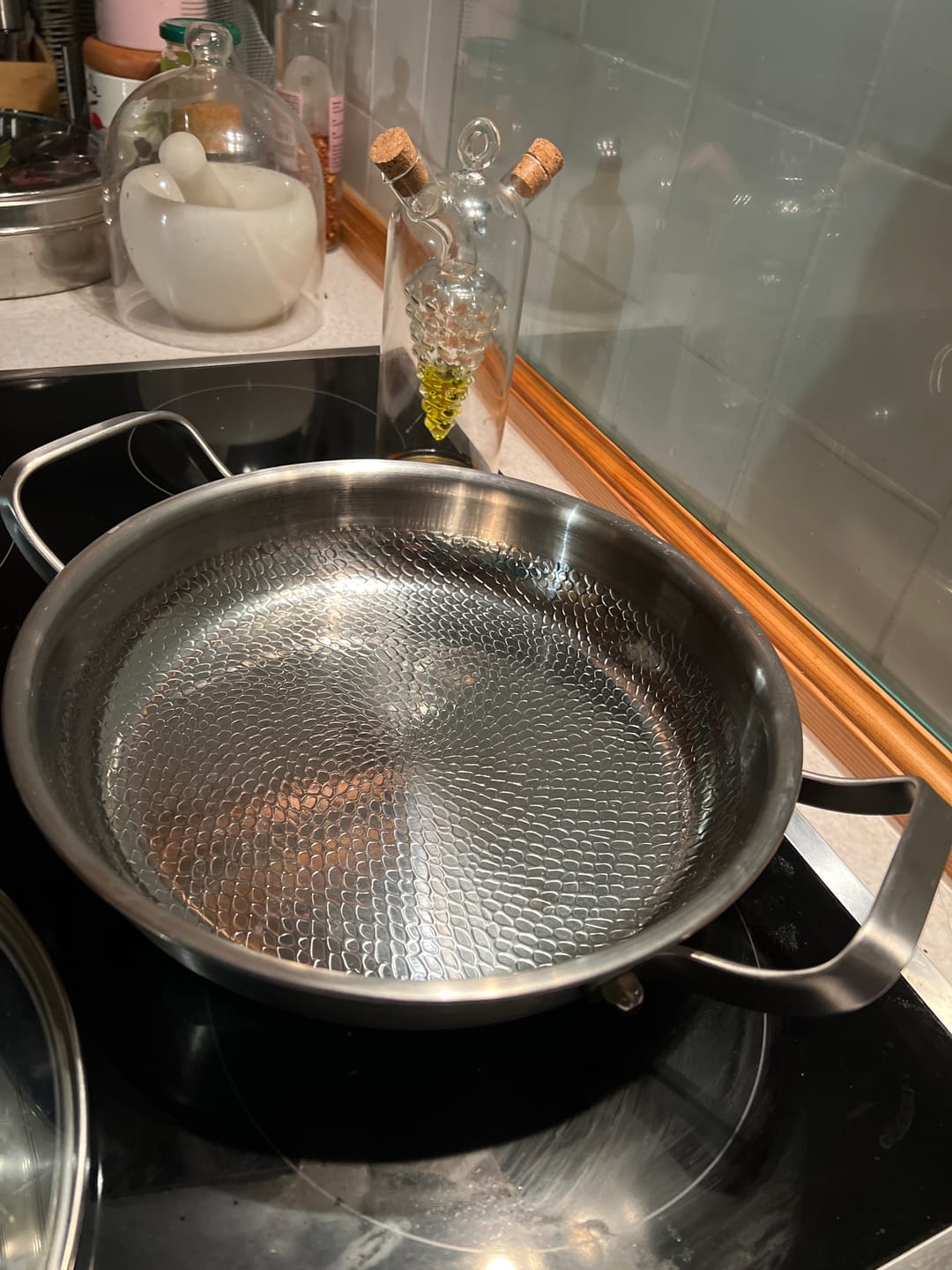 Customer photo review of Fein Gehämmerte Titanpfanne mit zwei Griffen