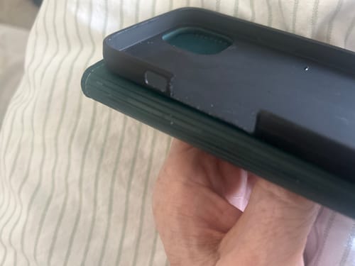 Customer photo review of Magnetic Flip Soft Leather Wallet Case For iPhone