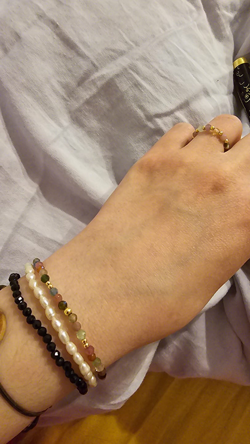 Customer photo review of Gaia Süßwasserperlen Armband