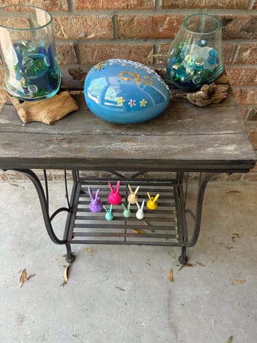 Customer photo review of Metal Easter Rabbit 5"