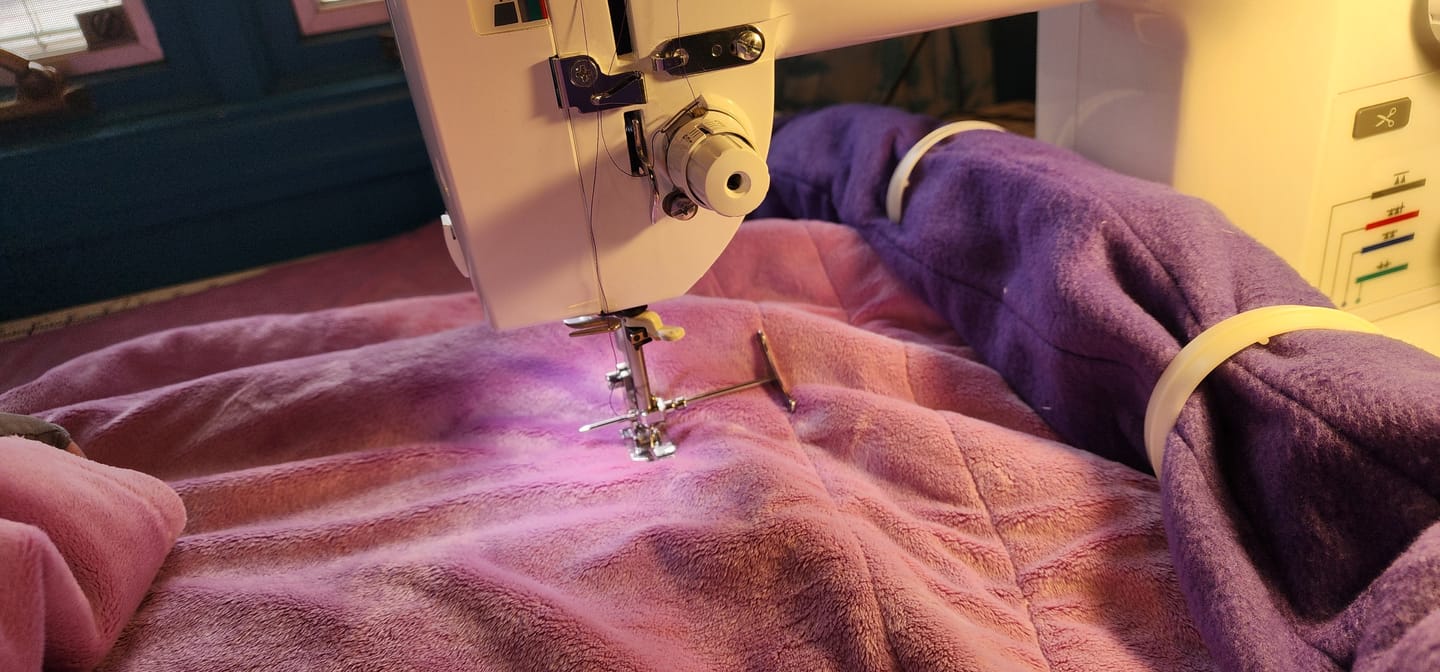 Customer photo review of 1/4in Quilting Foot with Guide, High Shank #P60601-G
