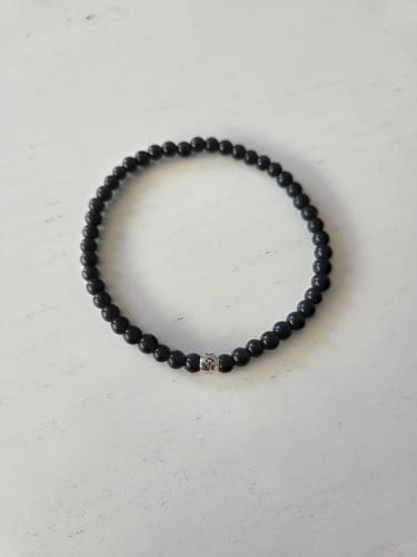 Customer photo review of Obsidian Armband - Perlen