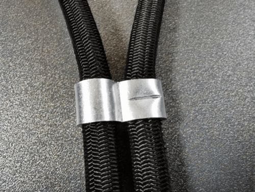 Customer photo review of Würgeklemmen vorgeformt aus Alu