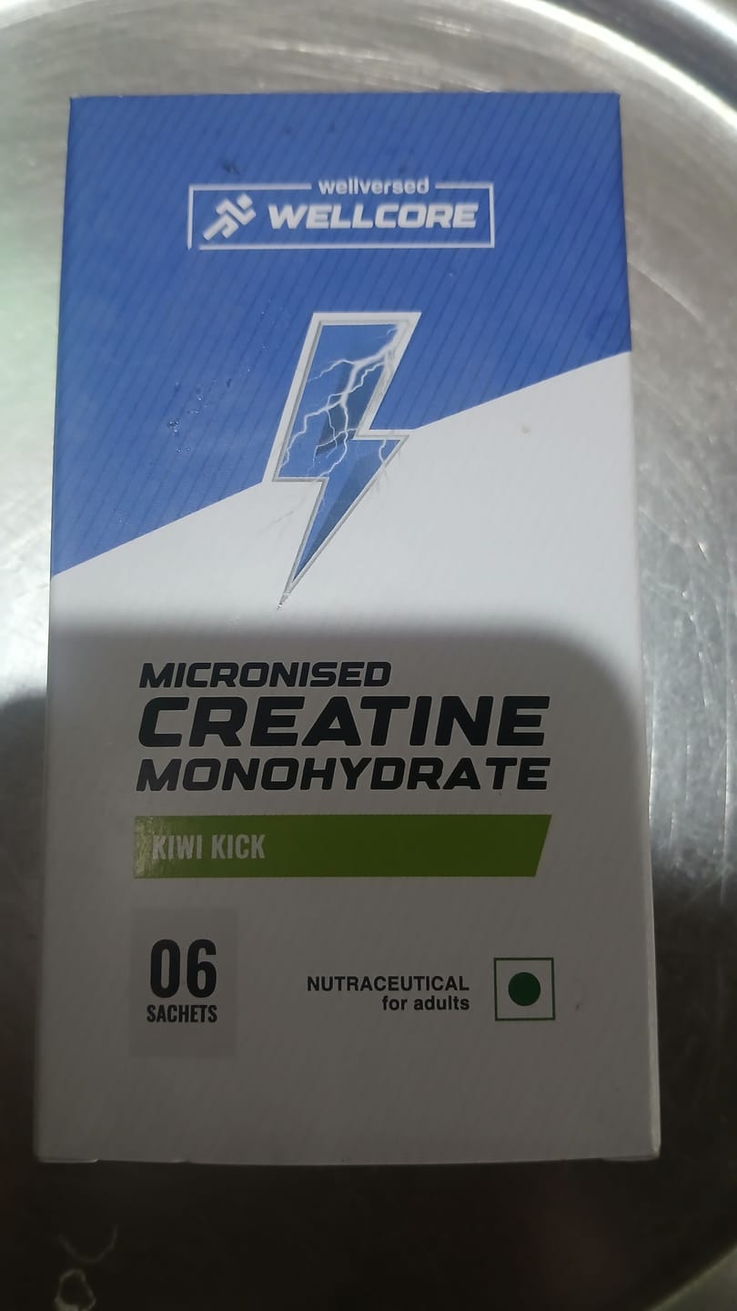 Customer photo review of Wellcore - Pure Micronised Creatine Monohydrate | Kiwi Kick (6 Sachets)