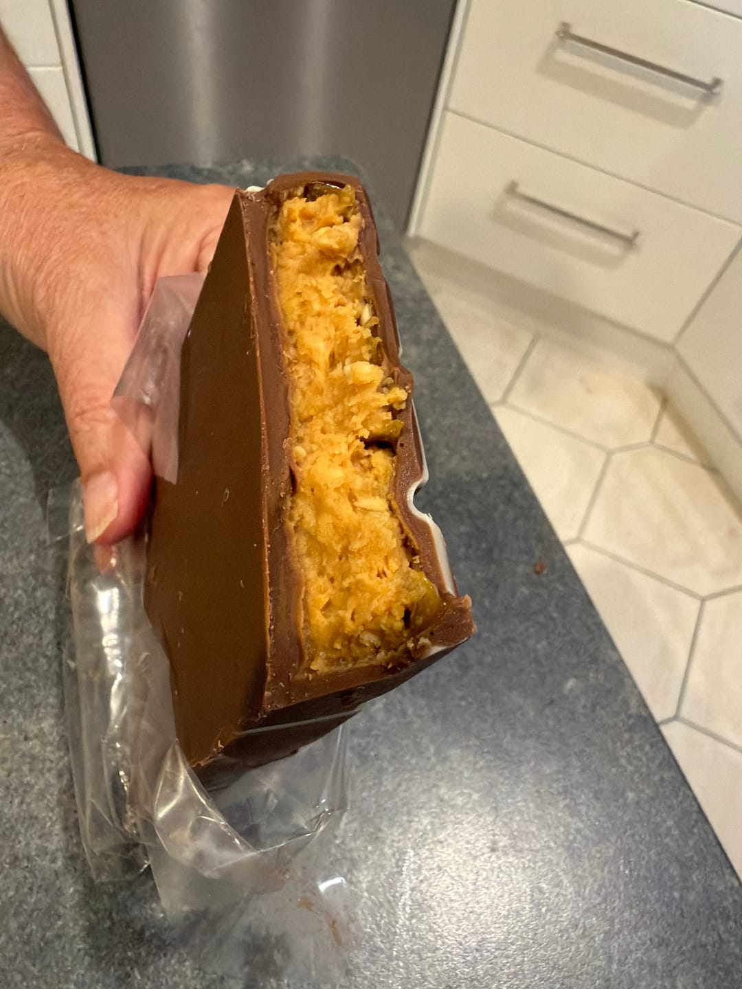Customer photo review of Caramel Peanut Crunch Bliss Block