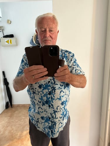 Customer photo review of Chemise Homme Hawaïenne Plage Bleue à Imprimé Floral Légère et Respirante avec Poche Poitrine Manches Courtes