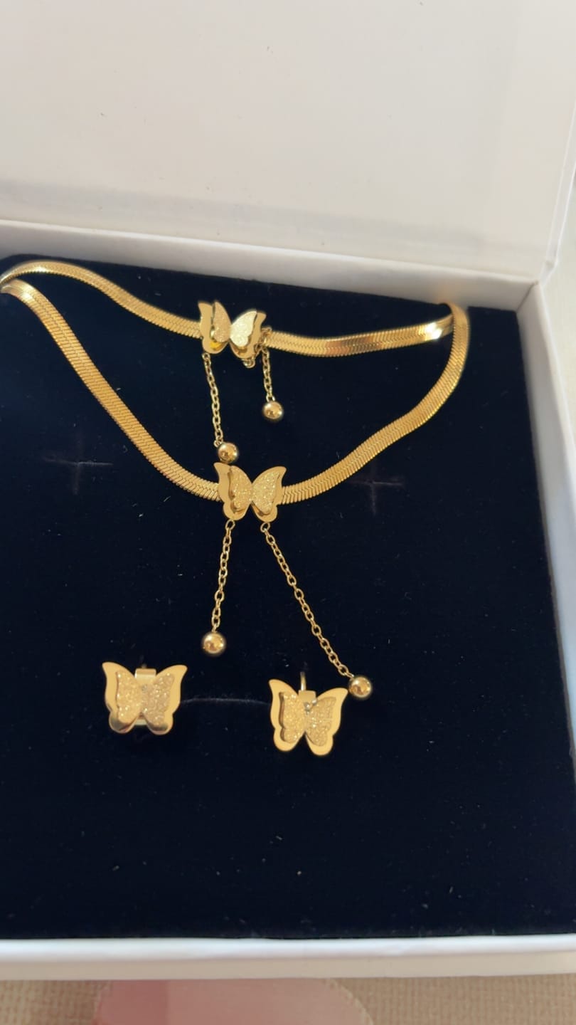 Customer photo review of Set Golden Butterfly