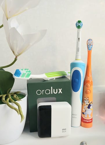 Customer photo review of Oralux UV Toothbrush Sanitizer