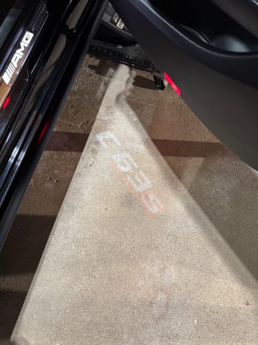 Customer photo review of MERCEDES DOOR LIGHTS