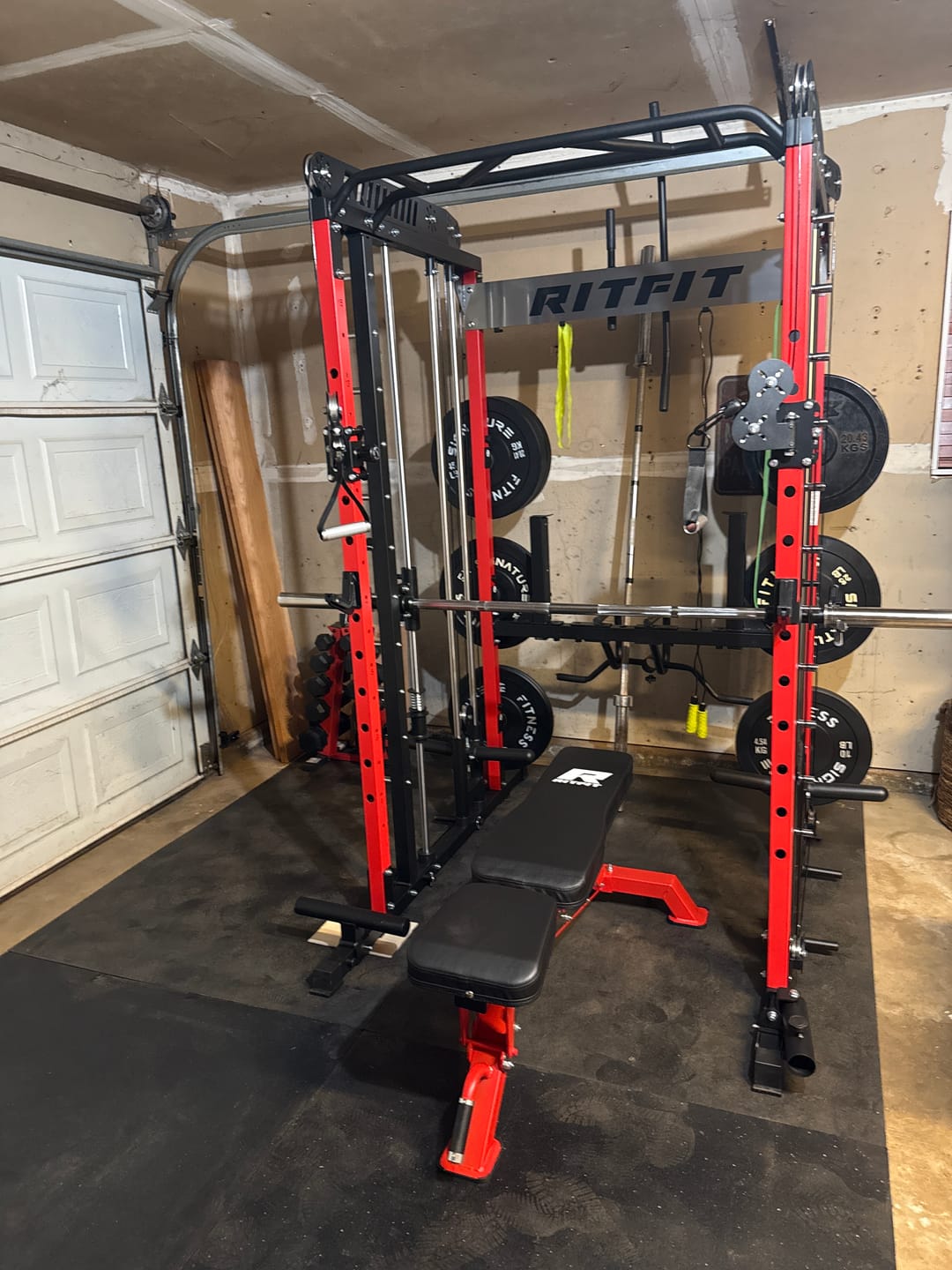 Customer photo review of RitFit M1 PRO Multi-Functional Smith Machine with Cable Crossover System and Squat Rack for Home Gym