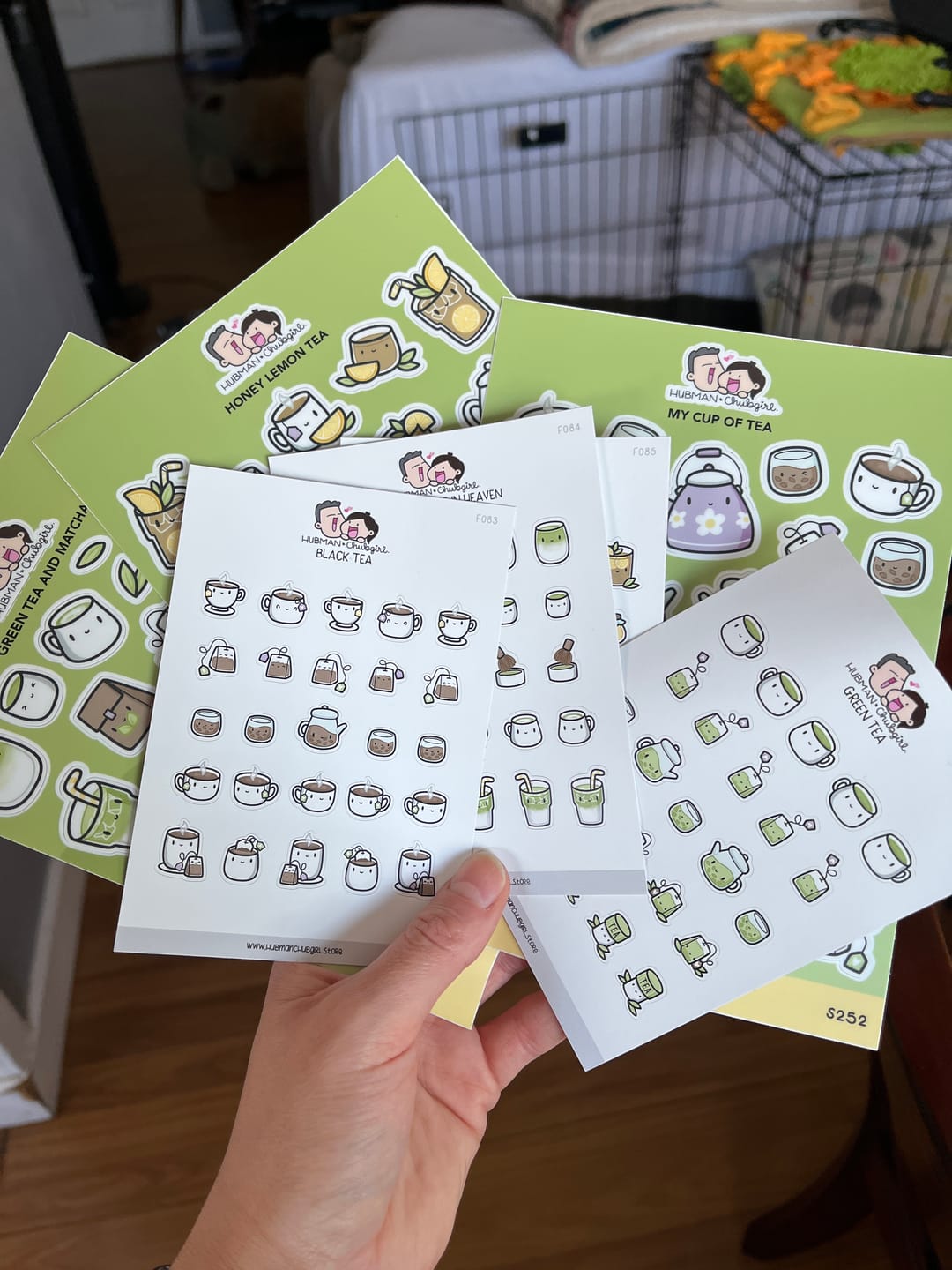 Customer photo review of Tea Time Sticker Set