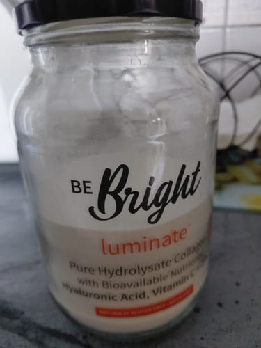 Customer photo review of Be Bright Luminate Collagen Powder Jar 500g - Hydrolyzed Collagen Supplement