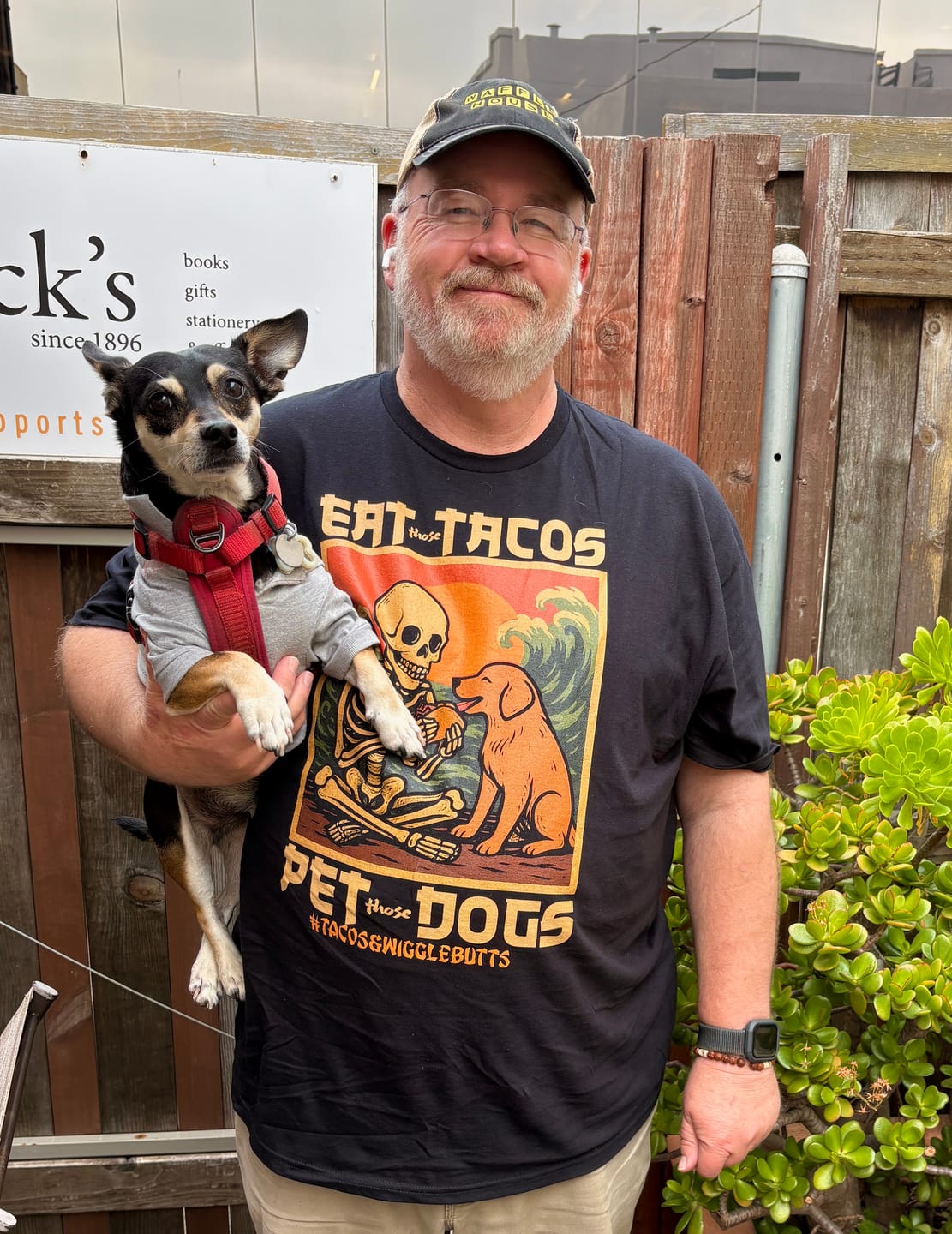 Customer photo review of Eat Tacos Pet Dogs Kawaii T-Shirt