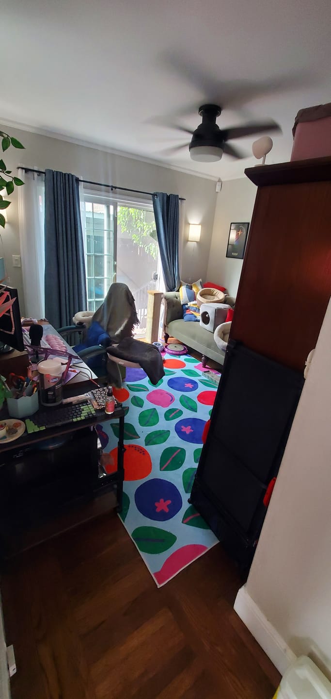 Customer photo review of Fruit Party Rug by Becca Franks