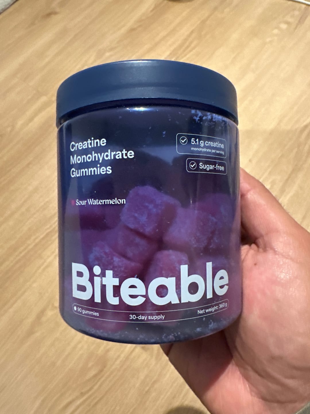Customer photo review of Creatine Monohydrate Gummies