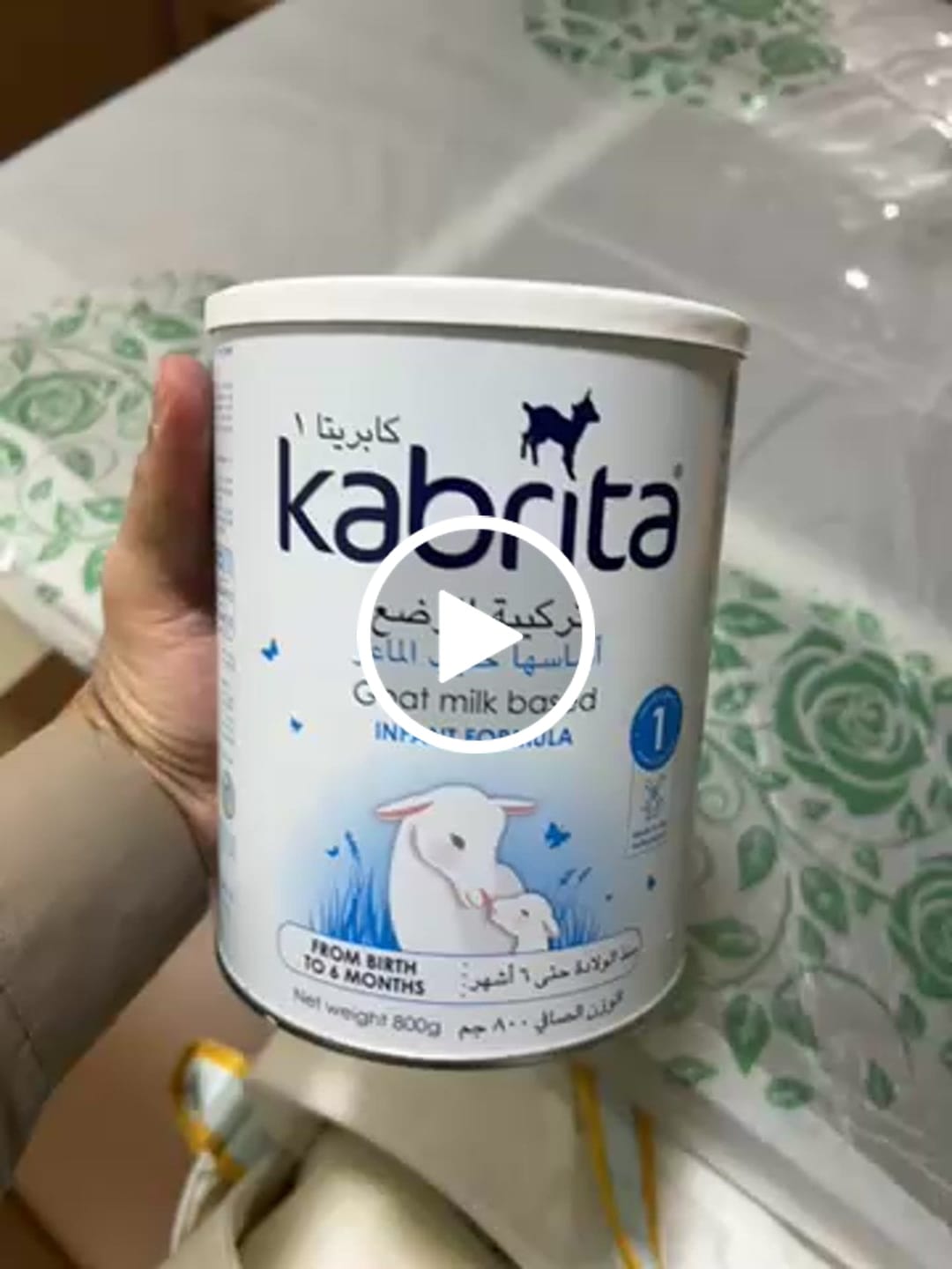 Customer video review of Kabrita Stage 1 Goat Milk Based Infant Formula (0-6 months), 800 Gram