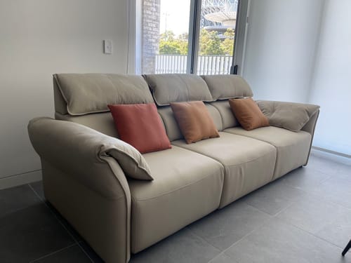 Customer photo review of Opulence 2.3M 2.5 Seat Electric Recliner Sofa Bed - Leather