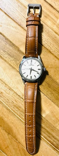 Customer photo review of クロコダイルレザー 腕時計ベルト - ブラウン