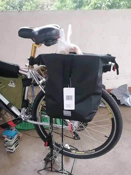 Customer photo review of 10L Wasserdichte Fahrrad-Gepäckträgertasche & Packtasche