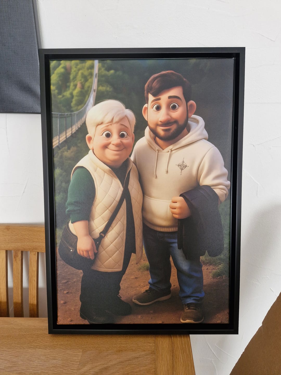 Customer photo review of Personalisierte Leinwand - Animiertes Portrait