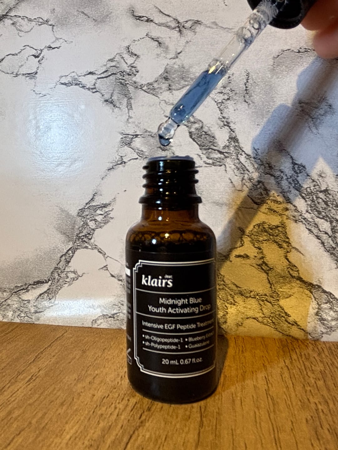 Customer photo review of EGF Blue Youth Activating Drop